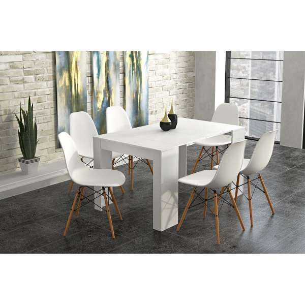 Mesa consola extensible 140 Blanca Innovation Home Furnish Sl.