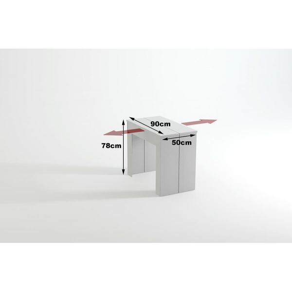 Mesa consola extensible 140 Blanca Innovation Home Furnish Sl.