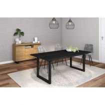 Conjunto Mesa 200  negro patas U Innovation Home Furnish Sl.