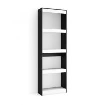 Libreria Estanteria 60x186x25 Blanco y negro Innovation Home Furnish Sl.