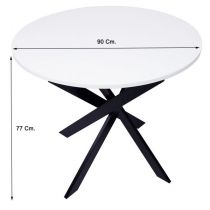 Mesa Comedor Redonda Zen Blanco Innovation Home Furnish Sl.