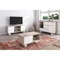 Mesa de centro wind 92x50x45 Roble Blanco Innovation Home Furnish Sl.