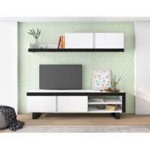 Mueble de Salon IDEM con patas Blanco y Negro Innovation Home Furnish Sl.